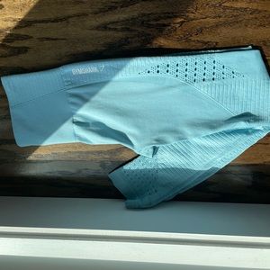 Gym shark leggings baby blue/light blue.